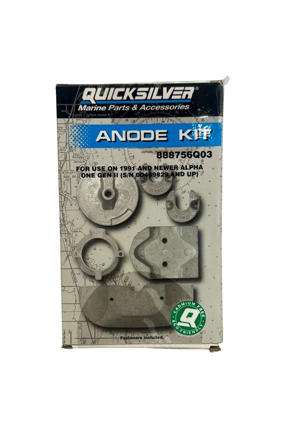 Quicksilver Anodesett Aluminium Alpha One Gen 2 (1991 og nyere)