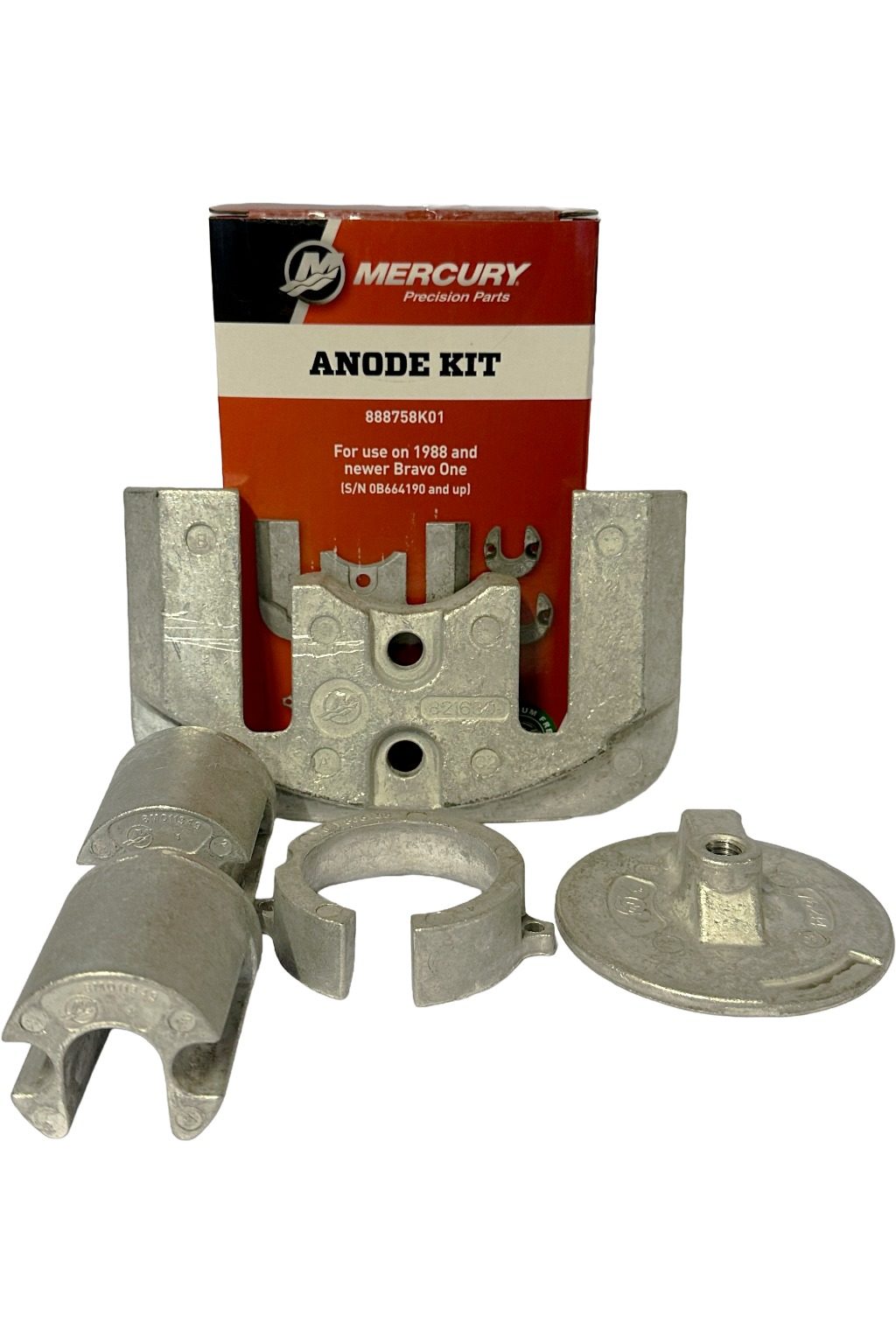 Mercury Anodesett - For MerCruiser Bravo One - Bilde 2