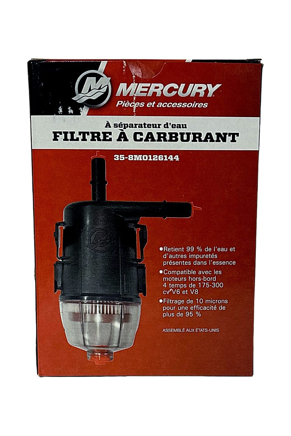 Quicksilver Drivstoffilter Vannutskiller for Mercury V6 og V8 FourStroke