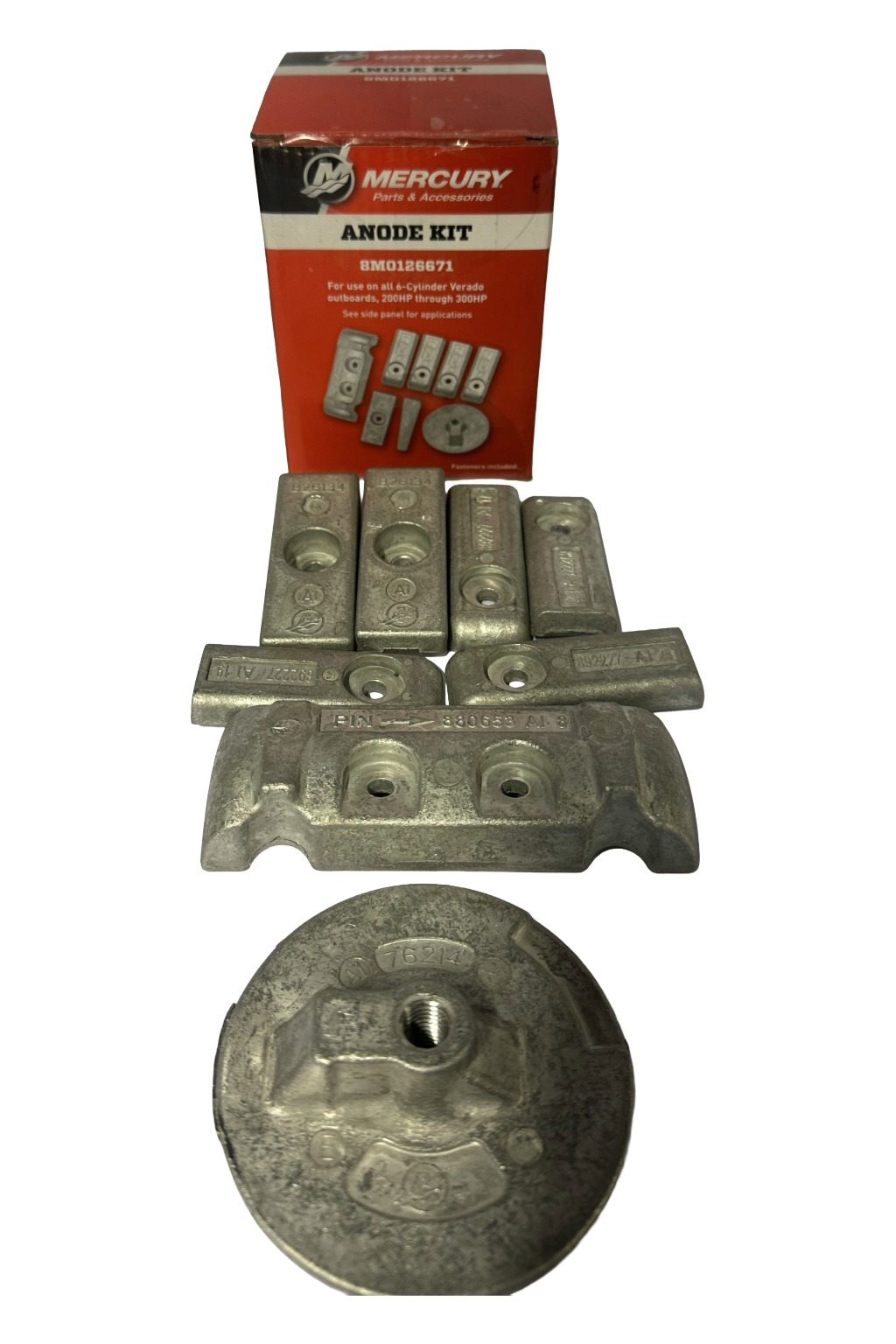 Mercury Aluminum Anode Kit - Verado 200-300HP - Bilde 2