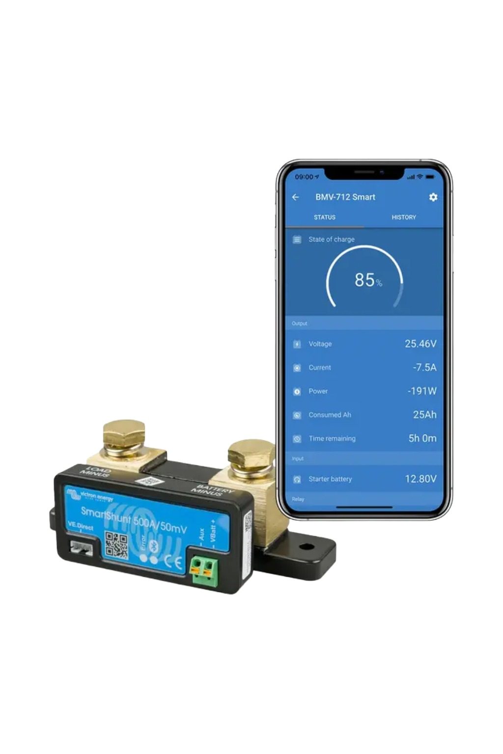 Victron SmartShunt 500A/50mV batteriovervåker med Bluetooth - Bilde 2