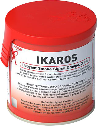 IKAROS Røyksignal Flytende Orange